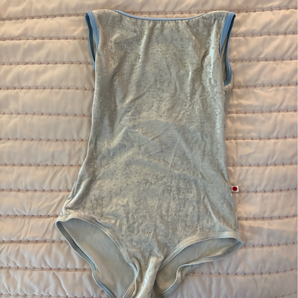 Yumiko Silver and Blue Leotard